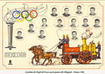 Cartolina Commemorativa VV.F. alle Olimpiadi del 1968