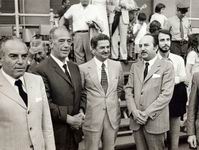 1970 ROMA - S.C.A.: Tra gli altri, si distinguono, da sinistra, lIng. A. Barone, il M.llo Ferraris (in seconda fila), il Prof. E. Massocco, lIng A. Litterio 