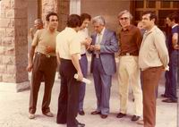 1983 ROMA S:C:A: Da sinistra, il CS Mammarella (dietro), il CS Saggese, il CS Romano, il CS Scacco, lIng Litterio, il Geom. Centioni, il Geom. Camilli 