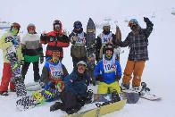 Squadra del Comando Provinciale VV.F. di Milano 1^ classificata Snowboard