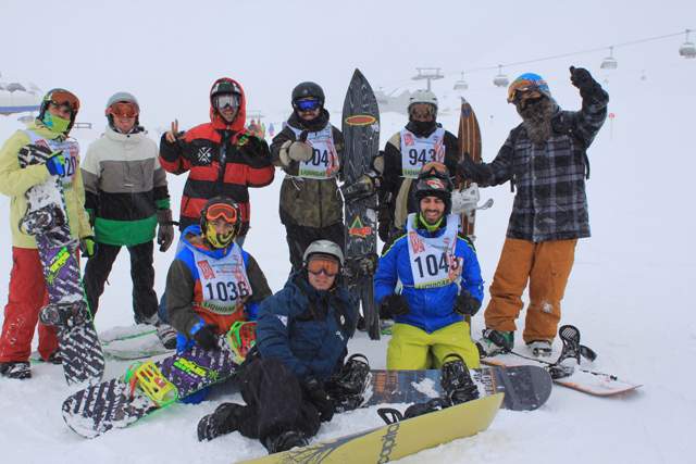 Squadra del Comando Provinciale VV.F. di Milano 1^ classificata Snowboard