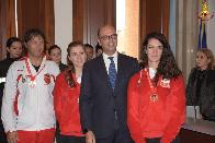 Roma, presentati alle Scuole centrali antincendi gli atleti delle Fiamme Rosse ed inaugurata la nuova pista di atletica leggera