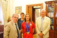 Roma, il Capo Dipartimento incontra il VF Simona Quadarella tre volte campionessa europea