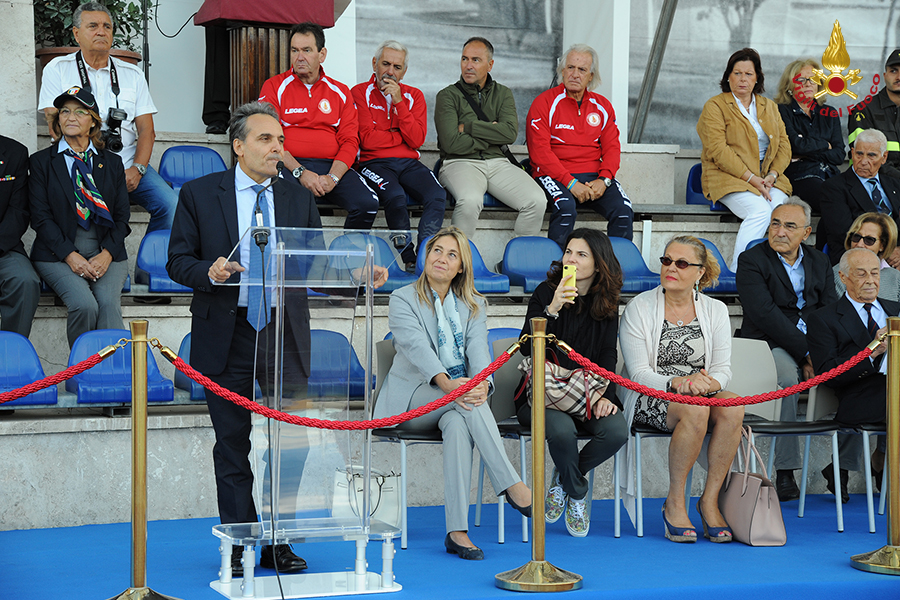 Alcuni momenti dell'inaugurazione del memorial Francesco Campanella