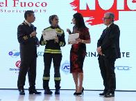 Simona Quadarella premiata alla presentazione del Calendario Storico VVF 2019