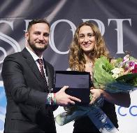 Simona Quadarella premiata al Gala' dello sport