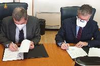 Firma dell'accordo tra ENEA e Vigili del fuoco