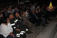 L'Aquila, i Vigili del Fuoco al concerto dedicato al decennale del sisma del 6 aprile 2009