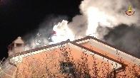 Ancona, incendio del tetto in una villetta nel comune di Senigallia