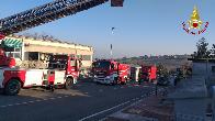 Ancona, incendio in una ditta per la lavorazione delle carni a Sirolo