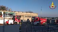Ancona, incendio in una ditta per la lavorazione delle carni a Sirolo