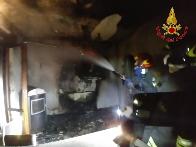 Ascoli Piceno, incendio abitazione a Maltignano