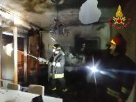 Ascoli Piceno, incendio abitazione a Maltignano