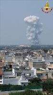 Bari, esplosione in una fabbrica di fuochi pirotecnici 