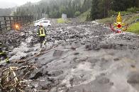 Belluno, i Vigili del Fuoco impegnati in numerosi interventi per fronteggiare le abbondanti  piogge che hanno investito la provincia