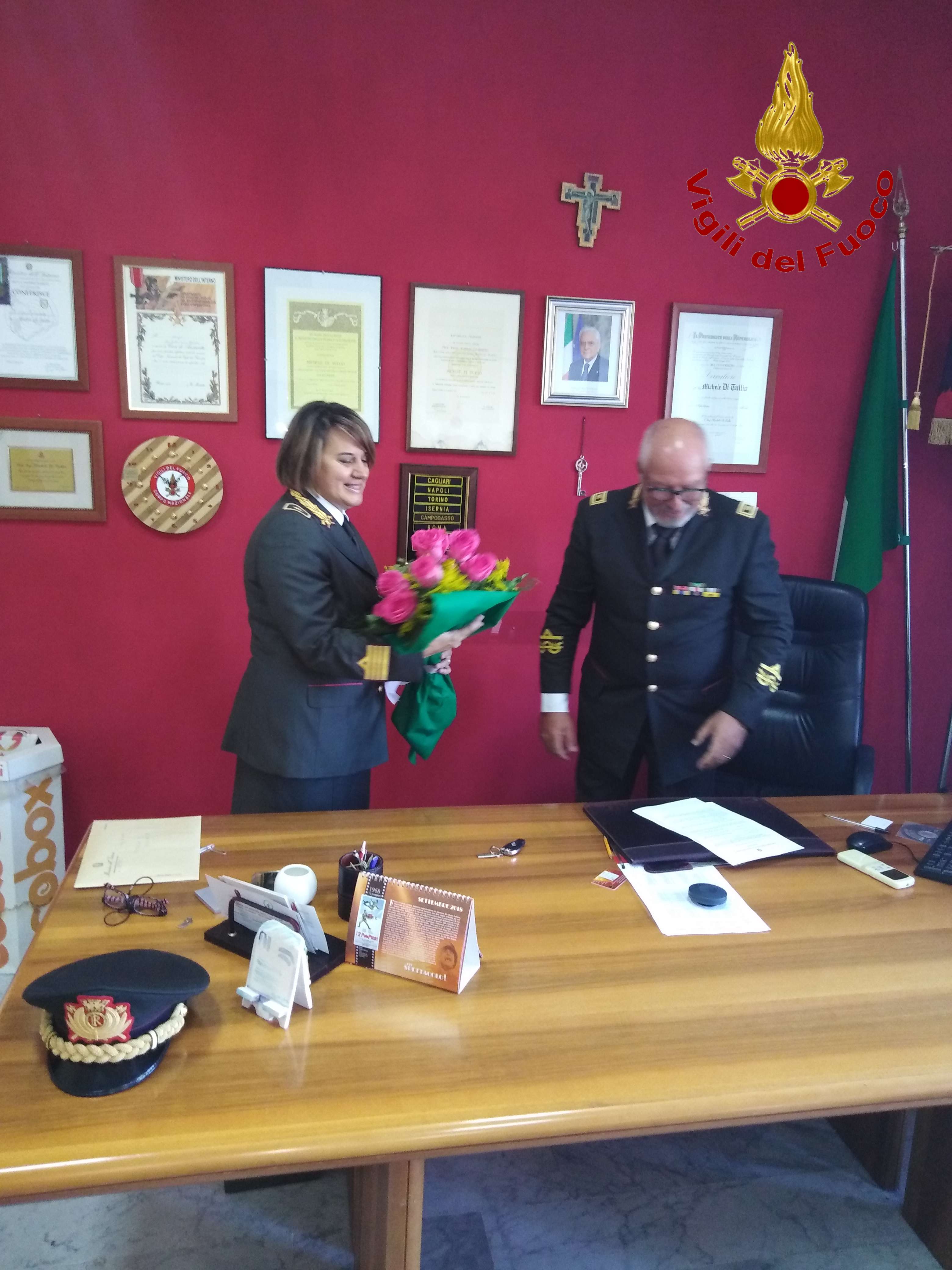Benevento, passaggio di consegne al Comando provinciale dei Vigili del Fuoco