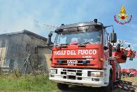 Bologna,  incendio di una casa rurale nel comune di San Pietro in Casale