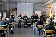 Bologna, il Direttore regionale dei Vigili del Fuoco , Roberto Lupica in visita al Comando
