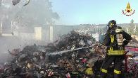 Vibo Valentia,  incendio in una piattaforma ecologica nel comune di Ricadi