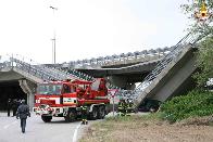 Cuneo, crolla un ponte della tangenziale a Fossano