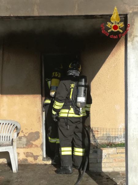 Fermo, incendio abitazione nel comune di Montegiorgio