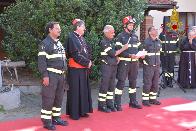 Firenze, il Cardinale Giuseppe Betori in visita pastorale al Comando provinciale dei Vigili del fuoco