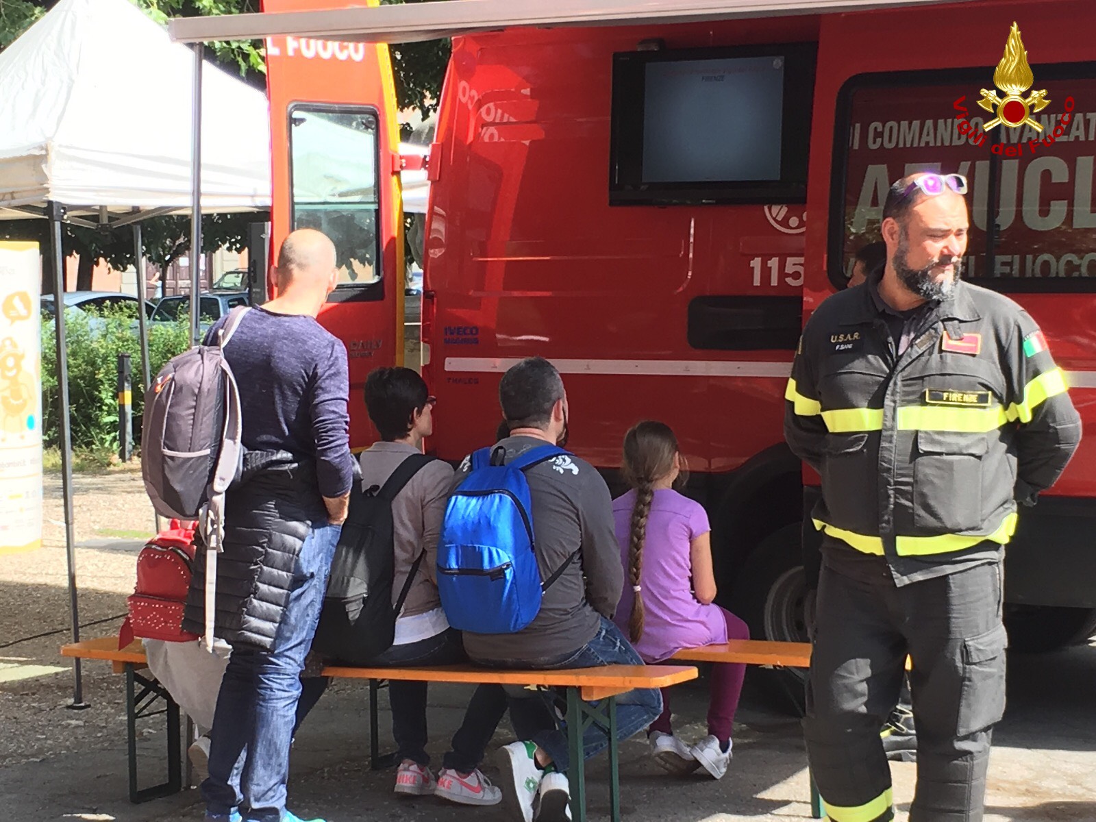 Firenze, i Vigili del fuoco hanno partecipato ad un evento dedicato ai giovani