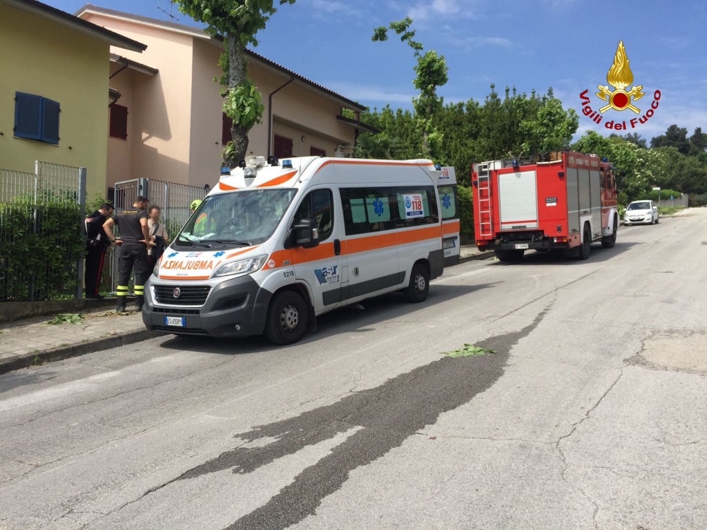 Ancona, incidente durante lavori di giardinaggio