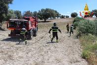 Taranto, esercitazione antincendio presso il deposito munizioni della Marina Militare a Buffoluto