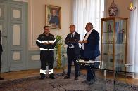 Gorizia, cerimonia con i Vigili del Fuoco presso la Sede municipale