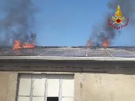 Isernia, incendio impianto fotovoltaico a Capracotta