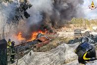  Isernia, incendio nell'area esterna di una fabbrica a Montaquila