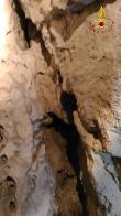 L'Aquila, rilievo fotografico sotterraneo della faglia nelle sorgenti dell'acquedotto del Nera