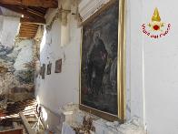 Rieti, recupero opere d'arte in una chiesa di Amatrice