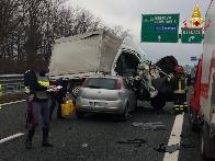 Varese, incidente sull'autostrada A8