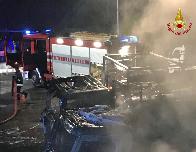 Varese, incendio automezzi nel comune di Castiglione Olona