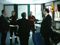 Massa Carrara, il Prefetto, Enrico Ricci in visita al Comando dei Vigili del fuoco