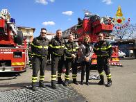 Modena, visita del Direttore regionale, Roberto Lupica al Comando provinciale dei Vigili del Fuoco