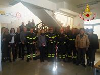 Modena, visita del Direttore regionale, Roberto Lupica al Comando provinciale dei Vigili del Fuoco