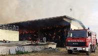 Modena, incendio fienile a Solara di Bomporto 