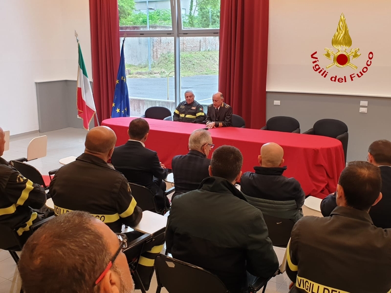Reggio Emilia, conclusa la cerimonia del passaggio di consegne al vertice del Comando provinciale dei Vigili del Fuoco