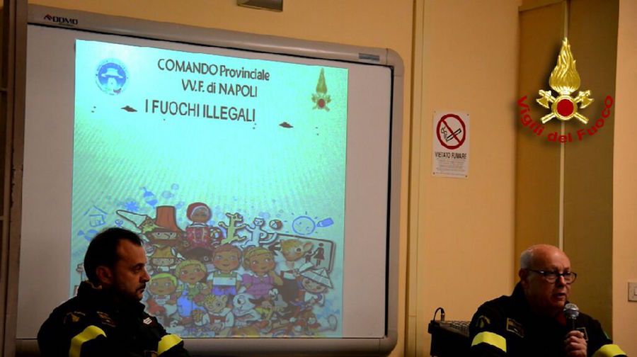 Un incontro sulla pericolosit dei fuochi illegali a Portici