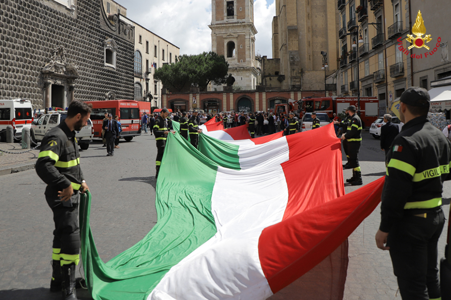 Napoli: giornata conclusiva del raduno nazionale dell'Associazione Nazionale dei Vigili del Fuoco