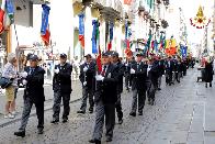 Napoli: giornata conclusiva del raduno nazionale dell'Associazione Nazionale dei Vigili del Fuoco
