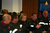 Nuoro, visita del Prefetto al Comando provinciale dei Vigili del fuoco