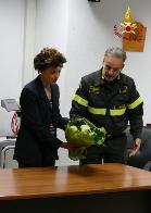 Nuoro, visita del Prefetto, Anna Aida Bruzzese al Comando provinciale dei Vigili del Fuoco