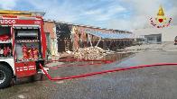 	Parma, vasto incendio in uno stabilimento industriale per la produzione di prosciutto crudo