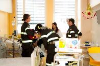 Parma, i Vigili del Fuoco in visita presso l'Ospedale pediatrico