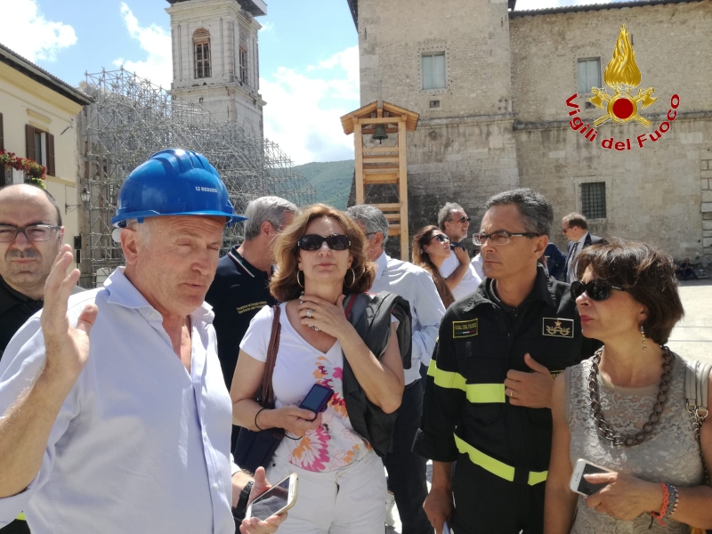 Perugia, visita delegazione Commissione del fondo solidariet UE a Norcia