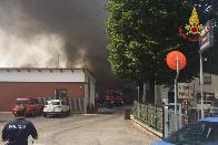 Piacenza, incendio in un caseificio alle porte della citt